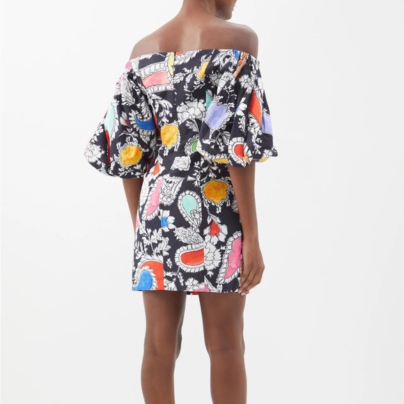 Mara Hoffman Nomi Puff-Sleeve Organic Cotton Mini Dress (size 6) NWT - Picture 7 of 7